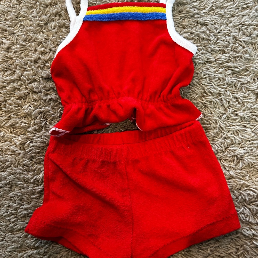 Vintage toddler terrycloth set